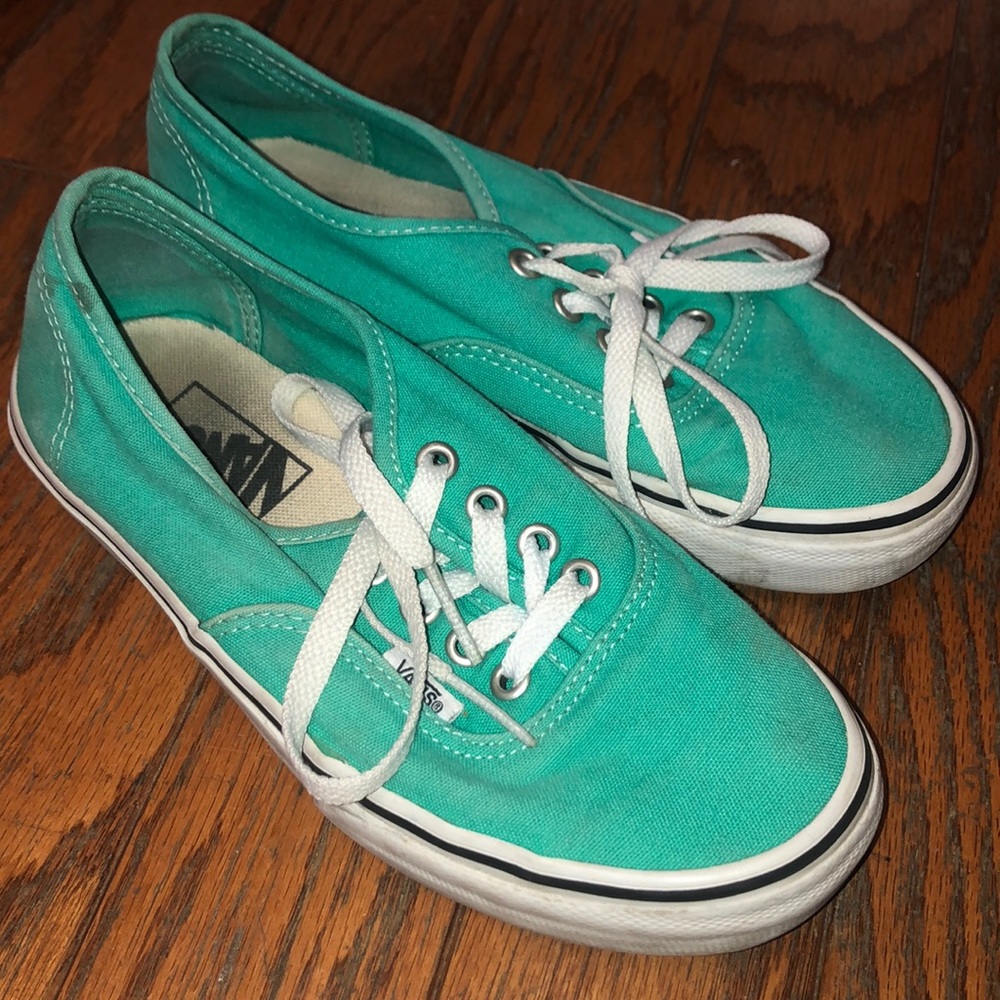 Teal vans